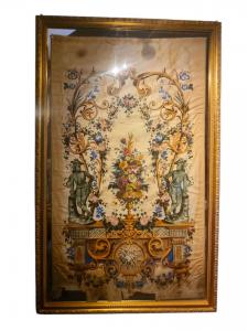 Pintura al óleo sobre seda